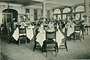 Tablecloths: A restaurant dining-room, 1909