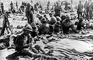 Halt: Resting British troops in Greece, 1915