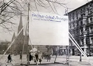 Notice: Result panel on the Reich presidential election in Berlin