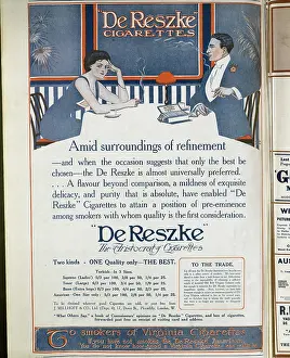 Damaging: De Reszke cigarettes advert