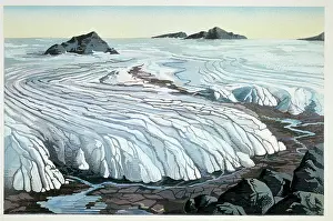Glaciation: Retreating ice sheet