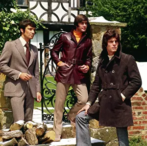 Drab: Three retro male models 1970s