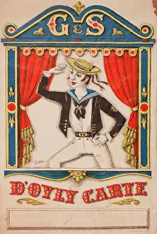 Nov16: Retro poster, Gilbert & Sullivan, D'Oyly Carte