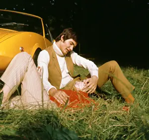 Waistcoats: Retro romantic couple 1970s