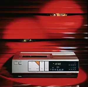 Retro video VHS player 1980s