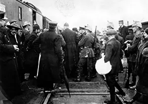 Waggon: Return of the Antwerp citizens, 1914