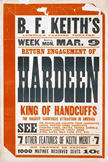 Handcuffs: Return engagement of Hardeen, king of handcuffs the biggest