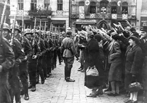 Liberec: Return of the German troops from the Polish Campaign, 1939