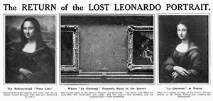 Recovered: Returned Mona Lisa 1913