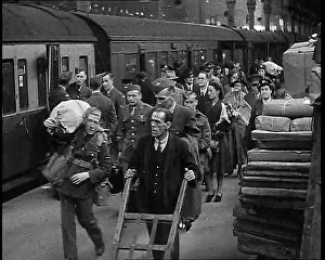 Disembarking: Returning British Soldiers Disembarking From