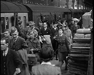 Disembarking: Returning British Soldiers Disembarking From
