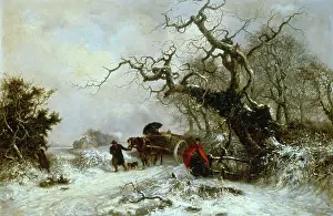 Smythe: Returning Home in Winter ' snow scene