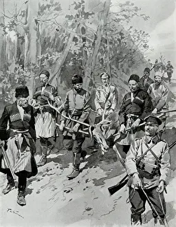 Returning: Returning from a hunt in the Caucasus