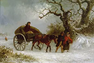 Smythe: Returning from Market ' snowscene