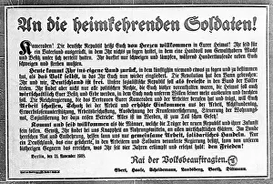 Demobilization: To the returning soldiers, 1918