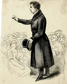 Pledge: Rev Theobald Mathew administering Temperance Pledge