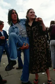 Reveller: Two revellers - Derby Day