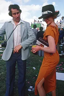 Revellers: Revellers at Epsom for Derby Day