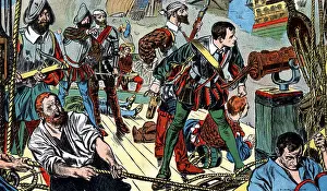 Bravery: The Revenge under command of Sir Richard Grenville