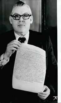 Pledge: Reverend Ian Paisley with Defend Ulster declaration