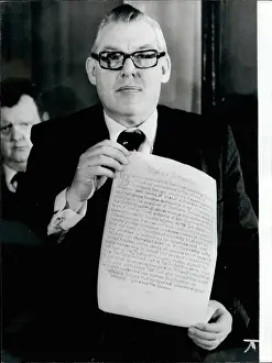 Pledge: Reverend Ian Paisley with Defend Ulster declaration