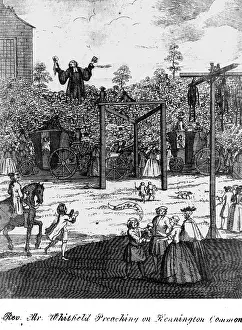 Bruce Castle Museum: Reverend Preaching on Kennington Common