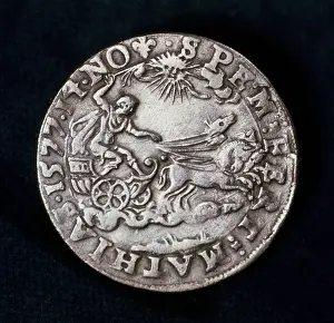 Tycho: Reverse of medal commemorating the bright comet