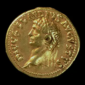 Denarius: Reverse of Nero gold denarius