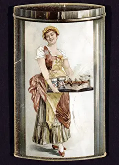 Canning: Reverse of trade card for tinned Frankfurters
