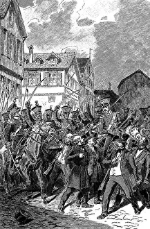 Parliaments: revolution 1848 - 1849, Wuerttemberg, blasting
