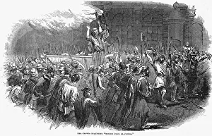 Pour: Revolution in Paris, February 1848. Scene in front