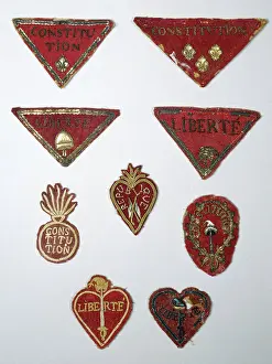 Cockade: Nine Revolutionary Cockades. Paris, Musee