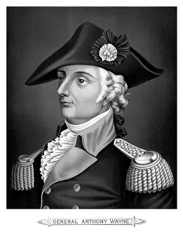 Epaulettes: Revolutionary War Print of General Mad Anthony Wayne