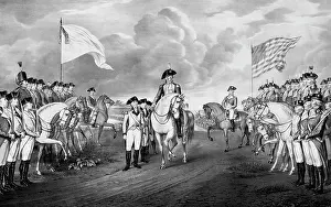 Respect: Revolutionary War print showing the surrender