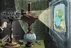 Projection: Reynaud's Praxinoscope, 1882