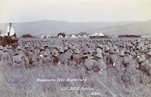 Tents: RHA manoeuvres at Rustenburg, NW Province, South Africa