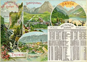 Davos: Rhaetian railway, 1899