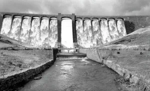 Rhayader: Rhayader, Claerwen Dam c1955