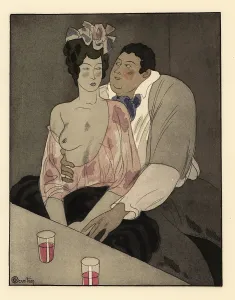 Cuckold: A Rheims painter seduces a half-naked beauty at the table