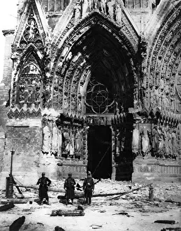 Vandalised: Rheims vandalised