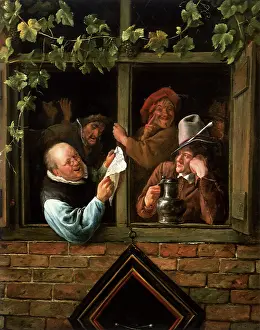 Steen: Four Rhetoricians, by Jan Steen