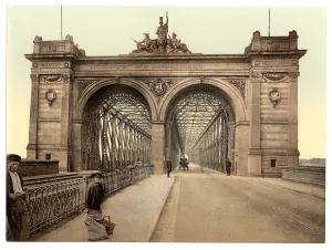 Mannheim: The Rhine Bridge, Mannheim, Baden, Germany
