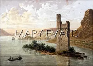 Bingen: RHINE/MOUSE TOWER C1870
