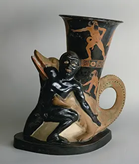 Devoured: Rhyton with the head of a black man