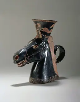Rhyton: Rhyton with a horse head