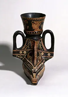 Rhyton: Rhyton shaped like a galley bow