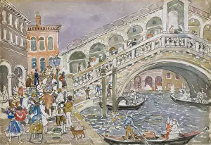 Representational: RIALTO BRIDGE (COVERED BRIDGE, VENICE), by Maurice