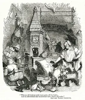 Idealised: Rich man's kichen staff at work
