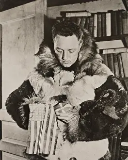 Lcgr1802: Richard Byrd in polar furs before his flight