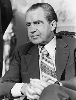 Resign: Richard Nixon, former President, in Paris